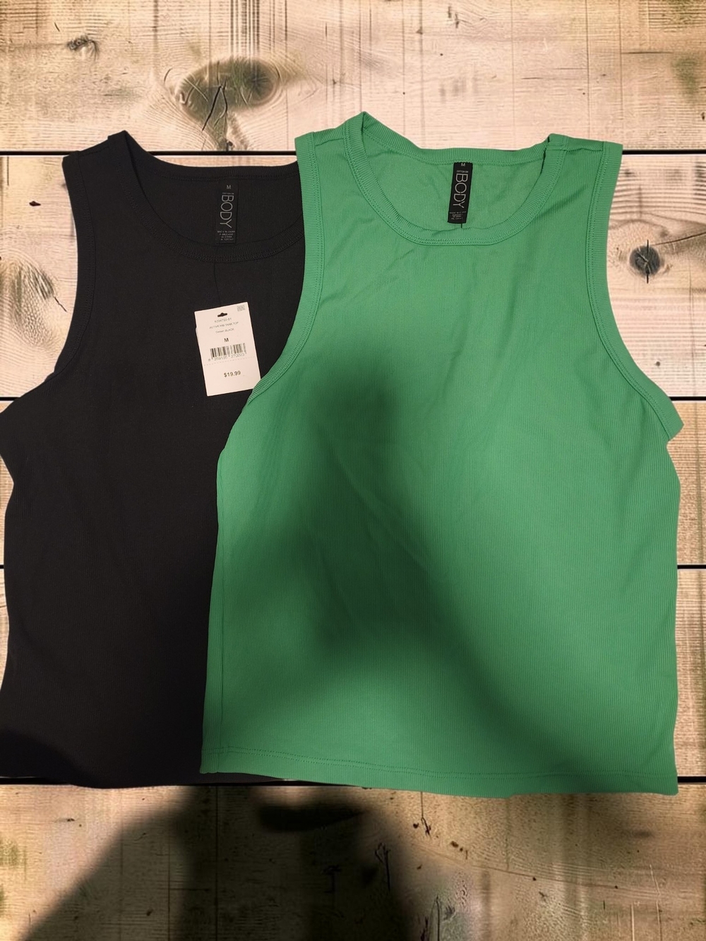Cotton On Body Tank Top Duo in Black and Green